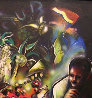 Good Times Jungle Club, The Savoy 1991 55x55 Huge Original Painting by Billy Dee Williams - 1