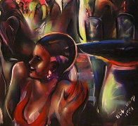 Good Times Jungle Club, The Savoy 1991 55x55 Huge Original Painting by Billy Dee Williams - 3 Good Times Jungle Club, The Savoy 1991 55x55 Huge Original Painting by Billy Dee Williams - 3