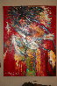 Dog Soldier 1989 36x50 - Huge  Original Painting by JoAnne Bird - 1