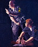 Apprehension of Rodney King With Sgt. Stacey Koon And Officer Lawrence Powell 1992 27x23 Original Painting by Sandow Birk - 0