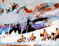 Camp of the Mountain Crows 1998 Limited Edition Print by Earl Biss - 0 Camp of the Mountain Crows 1998 Limited Edition Print by Earl Biss - 0