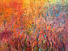 Breaking Through an Autumn Grove 1986 60x92 Original Painting by Earl Biss - 3