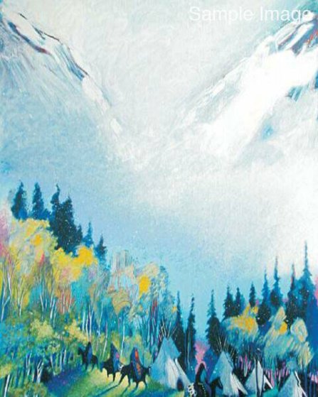 Camp At the Gap Near Arrow Creek 1990 Limited Edition Print by Earl Biss Camp At the Gap Near Arrow Creek 1990 Limited Edition Print by Earl Biss