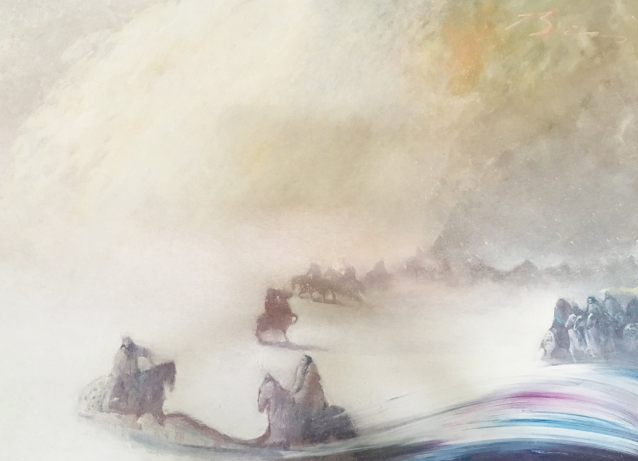 Visions of the Fog in the Morning 1985 42x62 Original Painting by Earl Biss Visions of the Fog in the Morning 1985 42x62 Original Painting by Earl Biss
