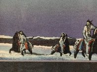 Horse Thieves At Dusk 1985 Limited Edition Print by Earl Biss - 3 Horse Thieves At Dusk 1985 Limited Edition Print by Earl Biss - 3
