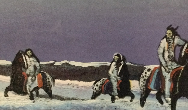 Horse Thieves At Dusk 1985 Limited Edition Print by Earl Biss Horse Thieves At Dusk 1985 Limited Edition Print by Earl Biss