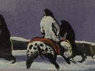 Horse Thieves At Dusk 1985 Limited Edition Print by Earl Biss - 4 Horse Thieves At Dusk 1985 Limited Edition Print by Earl Biss - 4