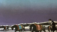 Horse Thieves At Dusk 1985 Limited Edition Print by Earl Biss - 1 Horse Thieves At Dusk 1985 Limited Edition Print by Earl Biss - 1
