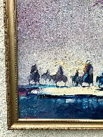 Chief And Friends Reflecting on Winter 1986 28x24 Original Painting by Earl Biss - 5 Chief And Friends Reflecting on Winter 1986 28x24 Original Painting by Earl Biss - 5