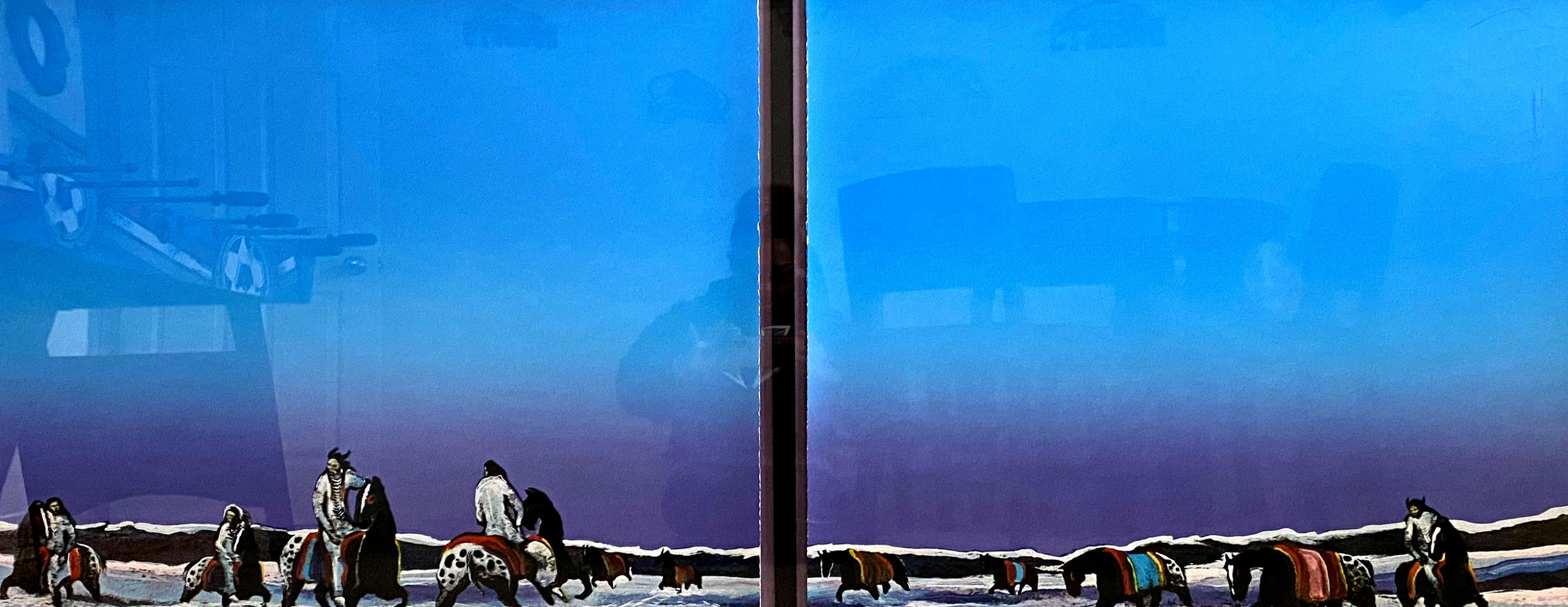 Horse Thieves At Dawn Diptych 1985 Limited Edition Print by Earl Biss Horse Thieves At Dawn Diptych 1985 Limited Edition Print by Earl Biss