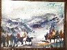 Yes It's Very Cold in Cut Bank Montana Even Now! 1995 37x47 Original Painting by Earl Biss - 3