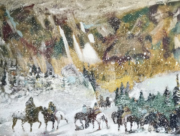 Autumn Storm on the Crazy Woman Mountains 1995 Limited Edition Print - Earl Biss Autumn Storm on the Crazy Woman Mountains 1995 Limited Edition Print - Earl Biss