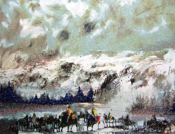 Another Storm Along the Rockies 1995 Limited Edition Print - Earl Biss Another Storm Along the Rockies 1995 Limited Edition Print - Earl Biss