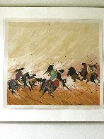 Buffalo Hunt 1980 Limited Edition Print by Earl Biss - 1