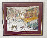 Autumn Storm on the Crazy Woman Mountains 1995 - Huge Limited Edition Print by Earl Biss - 1