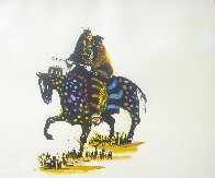 Stalking with Medicine That Speaks Like Thunder 1986 15x20 Unique Embellished Limited Edition Print by Earl Biss - 1 Stalking with Medicine That Speaks Like Thunder 1986 15x20 Unique Embellished Limited Edition Print by Earl Biss - 1