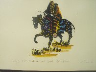 Stalking with Medicine That Speaks Like Thunder 1986 15x20 Unique Embellished Limited Edition Print by Earl Biss - 2 Stalking with Medicine That Speaks Like Thunder 1986 15x20 Unique Embellished Limited Edition Print by Earl Biss - 2