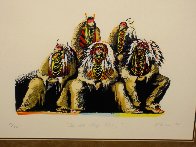 Old Chiefs Posing 1986 Limited Edition Print by Earl Biss - 3 Old Chiefs Posing 1986 Limited Edition Print by Earl Biss - 3