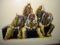 Old Chiefs Posing 1986 Limited Edition Print by Earl Biss - 4 Old Chiefs Posing 1986 Limited Edition Print by Earl Biss - 4