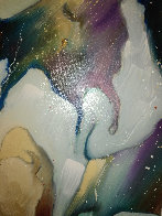 Buffalo Sky 1986 48x12 Original Painting by Earl Biss - 4 Buffalo Sky 1986 48x12 Original Painting by Earl Biss - 4