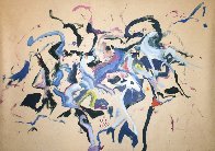 Dream of Wild Horses 1980 64x88 Original Painting by Earl Biss - 0 Dream of Wild Horses 1980 64x88 Original Painting by Earl Biss - 0
