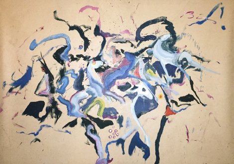 Dream of Wild Horses 1980 64x88 Original Painting - Earl Biss
