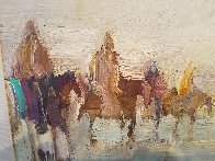 Riders on the Plain 1995 42x30 Original Painting by Earl Biss - 9 Riders on the Plain 1995 42x30 Original Painting by Earl Biss - 9