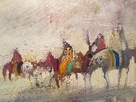 Riders on the Plain 1995 42x30 Original Painting by Earl Biss - 10 Riders on the Plain 1995 42x30 Original Painting by Earl Biss - 10