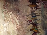 Riders on the Plain 1995 42x30 Original Painting by Earl Biss - 13 Riders on the Plain 1995 42x30 Original Painting by Earl Biss - 13