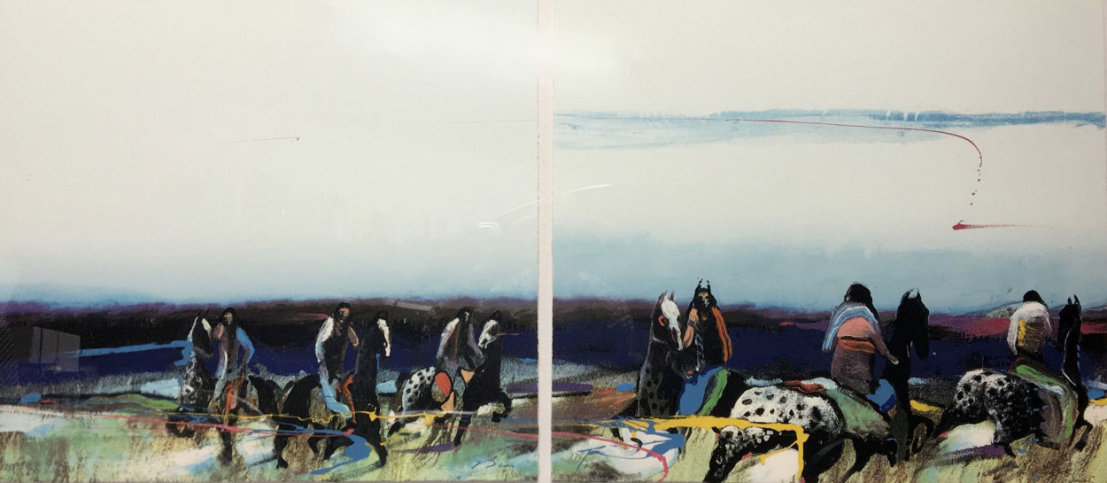 Untitled Diptych 1984 67x30 Limited Edition Print by Earl Biss Untitled Diptych 1984 67x30 Limited Edition Print by Earl Biss