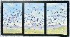 Butterfly Triptych  Painting 2008 19x37 Original Painting by Robert Bissell - 1