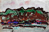 Taos Landscape 21x27 - New Mexico Works on Paper (not prints) by Emil Bisttram - 0