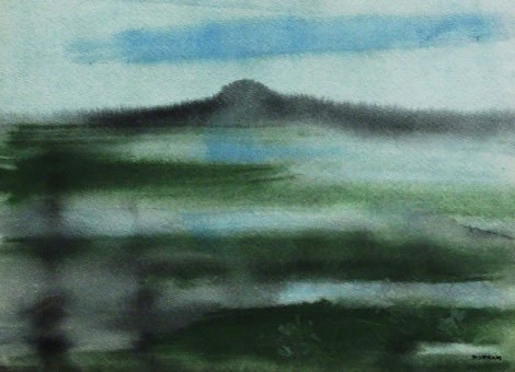 Taos Landscape 14x19 - New Mexico Works on Paper (not prints) - Emil Bisttram