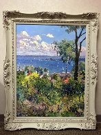 Harbor At Harbor Springs 1992 40x30 Original Painting by Pierre Bittar - 1 Harbor At Harbor Springs 1992 40x30 Original Painting by Pierre Bittar - 1
