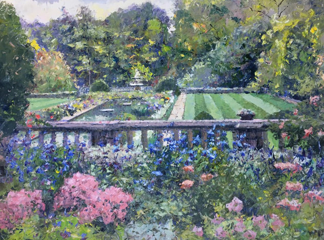 Gardens At Cranbrook Original Painting by Pierre Bittar
