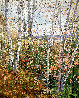 Autumn Trees 1980 42x34 - Huge Original Painting by Pierre Bittar - 0
