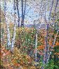 Autumn Trees 1980 42x34 - Huge Original Painting by Pierre Bittar - 3