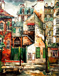 Rue-re'aumur 1966 42x34 Super Huge Original Painting - David Blackburn Rue-re'aumur 1966 42x34 Super Huge Original Painting - David Blackburn