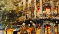 Theatre Du Vaudeville 24x29 Original Painting by Antoine Blanchard - 4 Theatre Du Vaudeville 24x29 Original Painting by Antoine Blanchard - 4