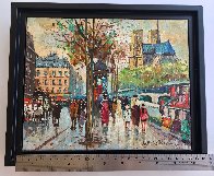 Bouquinistes De Notre-dame 9x11 Paris Original Painting by Antoine Blanchard - 2 Bouquinistes De Notre-dame 9x11 Paris Original Painting by Antoine Blanchard - 2