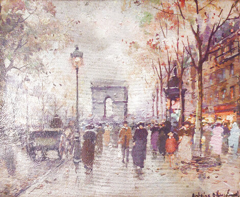 Untitled 1950 13x11 - Paris, France Original Painting - Antoine Blanchard