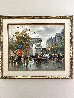 Arc De Triomphe et Les Champs a Lysees a Paris 32x28 - Paris,  France Original Painting by Antoine Blanchard - 1