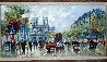 Paris Street Scene - Notre Dame 38x23 Original Painting by Antoine Blanchard - 0