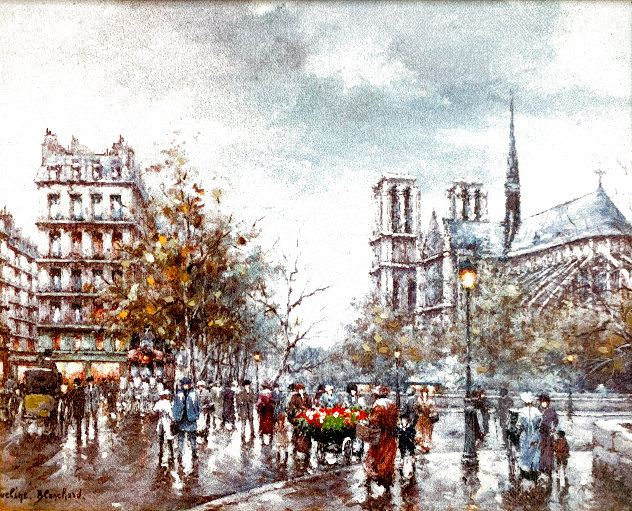 Untitled Paris Cityscape - France - Notre Dame Limited Edition Print by Eveline Blanchard