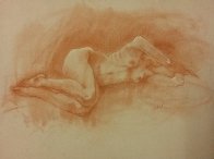 Nude Female 2 1987 Pastel 19x25 Works on Paper (not prints) by Toby Bluth - 1 Nude Female 2 1987 Pastel 19x25 Works on Paper (not prints) by Toby Bluth - 1