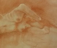 Nude Female 2 1987 Pastel 19x25 Works on Paper (not prints) by Toby Bluth - 2 Nude Female 2 1987 Pastel 19x25 Works on Paper (not prints) by Toby Bluth - 2