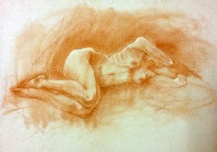 Nude Female 2 1987 Pastel 19x25 Works on Paper (not prints) by Toby Bluth - 0 Nude Female 2 1987 Pastel 19x25 Works on Paper (not prints) by Toby Bluth - 0