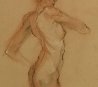 Nude 3, Double-Sided 1987 25x19 Works on Paper (not prints) by Toby Bluth - 3