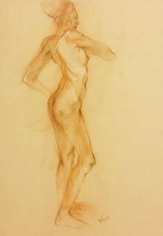 Nude 3, Double-Sided 1987 25x19 Works on Paper (not prints) - Toby Bluth