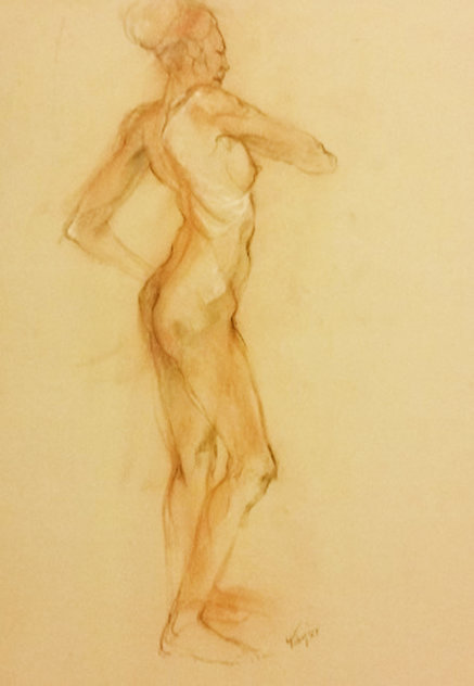 Nude 3, Double-Sided 1987 25x19 Works on Paper (not prints) by Toby Bluth
